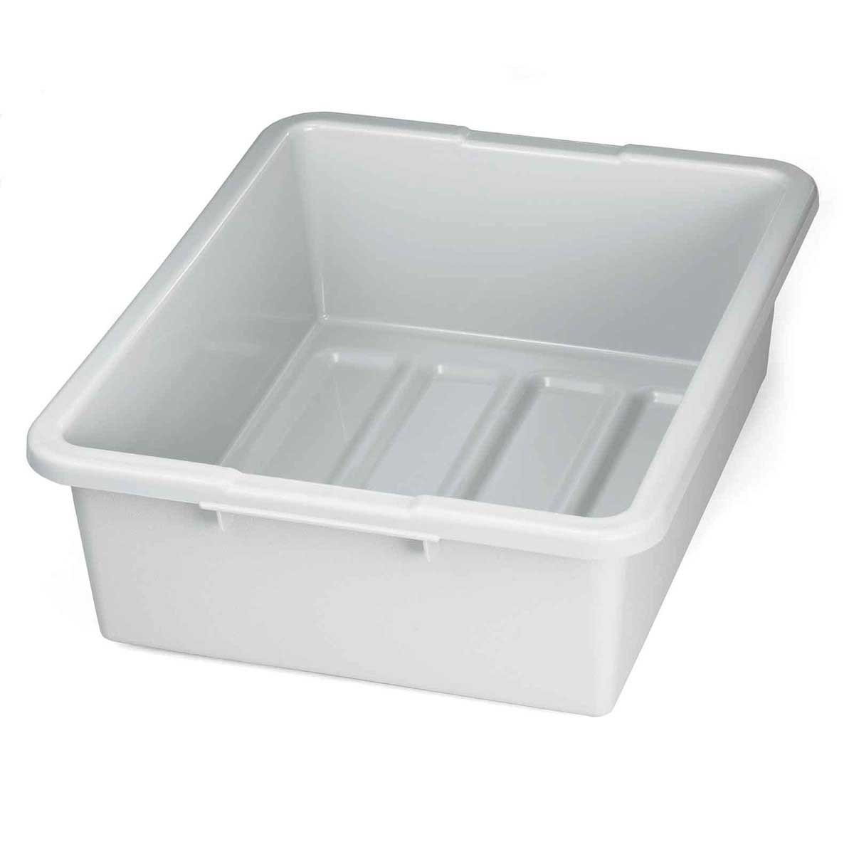 Tablecraft Gray Heavy Duty Tote Box, 21 x 17 x 7 inch -- 6 per case