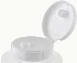 Tablecraft White Hinged Top for All Squeeze Bottles -- 12 per case.