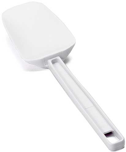 Tablecraft Low Temperature Spoon Spatula with Rubber Blade, 9.5 inch -- 24 per case.