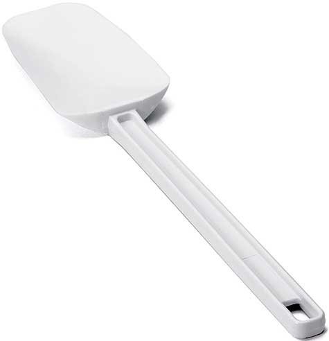 Tablecraft Low Temperature Spoon Spatula with Rubber Blade, 13.5 inch -- 24 per case.