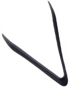 Tablecraft Silicone and Stainless Steel Tong, 9 inch