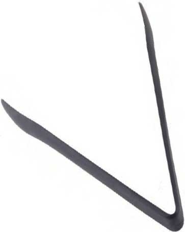 Tablecraft Silicone and Stainless Steel Tong, 12 inch