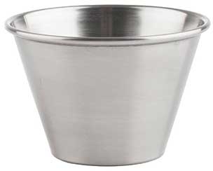 Tablecraft Stainless Steel Round Sauce Cup, 4 Ounce Capacity -- 12 per case