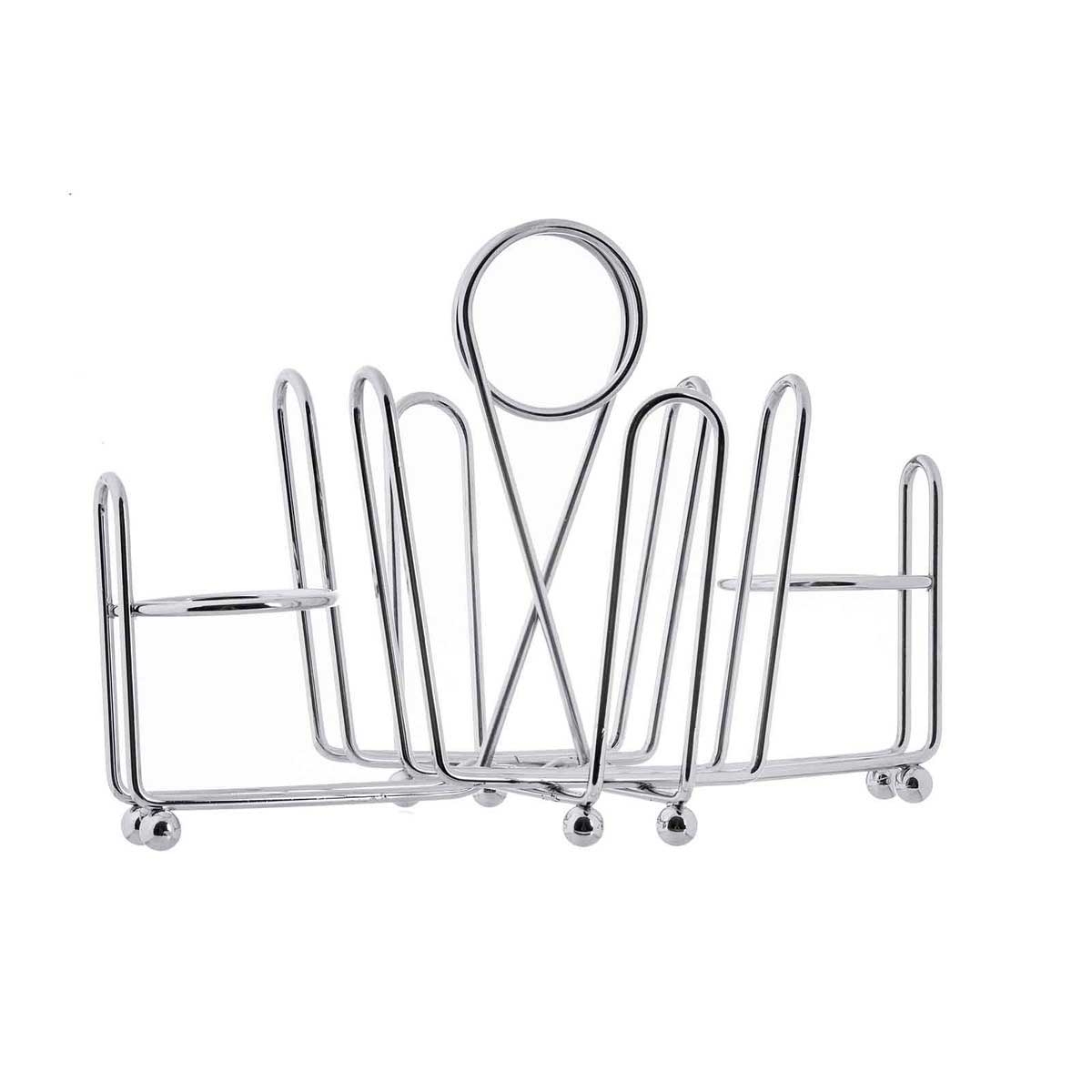 Tablecraft Chrome Plated Combination Condiment Rack, 8 x 5.5 x 5.625 inch -- 12 per case