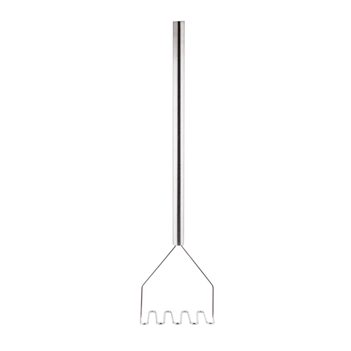 Tablecraft Stainless Steel Square Face Potato Masher, 7.125 X 5.25 X 32 Inch