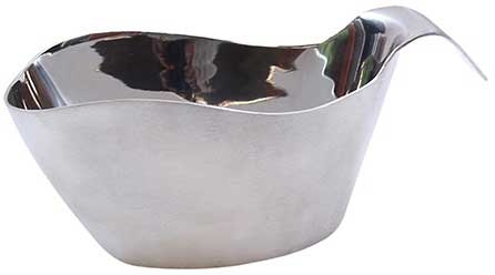 Tablecraft 18/8 Stainless Steel Stackable Gravy Boat, 8 Ounce Capacity