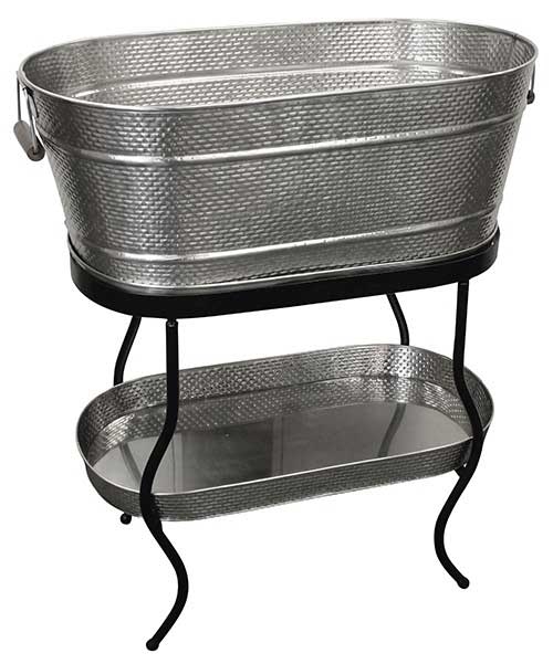 Tablecraft Brickhouse Replacement Beverage Tub Stand, 23.50 x 12.75 x 2.50 inch