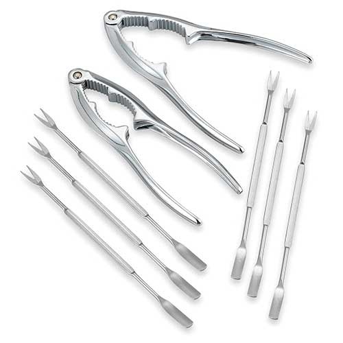 Tablecraft 8 Piece Seafood Kit, 7 1/2 x 5/8 x 7 1/2 inch -- 6 per case.