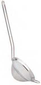 Tablecraft Stainless Steel Fine Mesh Cocktail Strainer, 2.75 x 2.75 x 8 inch -- 12 per case.