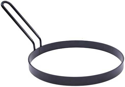 Tablecraft Non Stick Pancake Ring with Handle, 8 x 8 inch -- 2 per case.