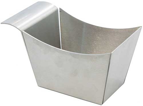 Tablecraft Solid Stainless Steel Side Basket, 5.5 x 3.25 x 3 inch