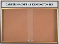 MasterVision Kamashi Chalk Board, 48 x 36, Black Frame