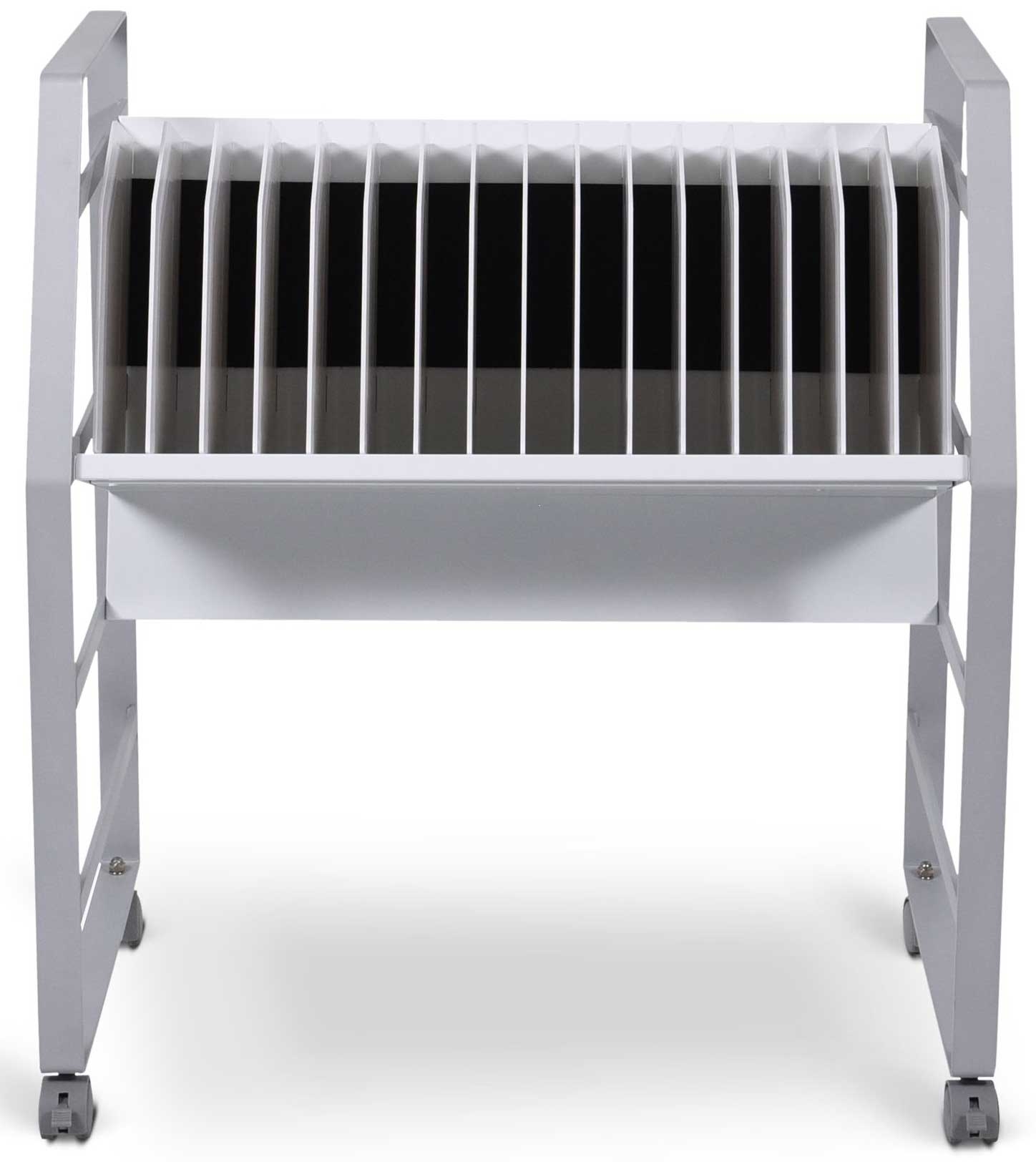 Luxor 16 Tablet Chromebook Open Charging Cart, 27 x 14.75 x 30 inch