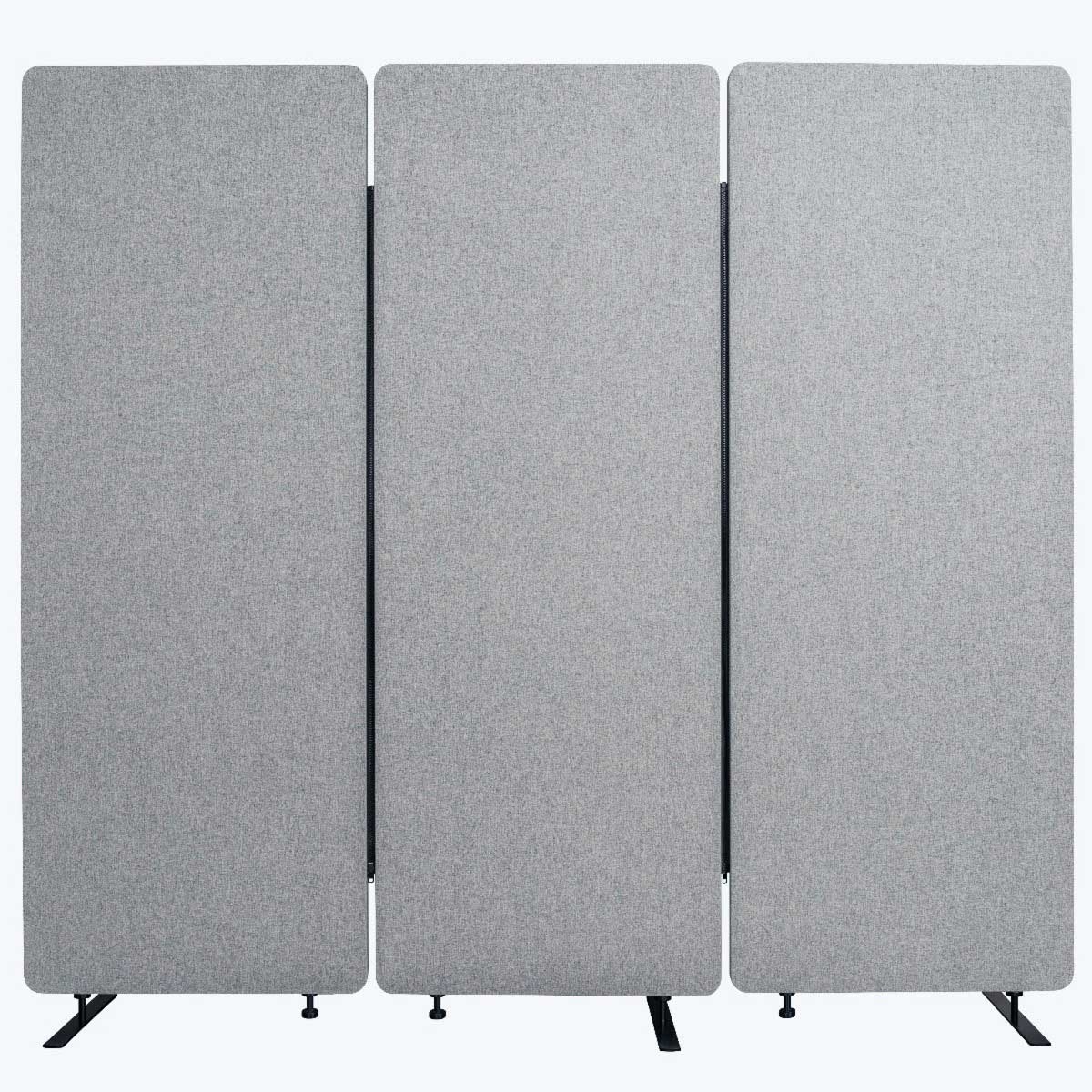 Luxor Misty Gray RECLAIM Acoustic Room Dividers, 72 x 14.63 x 66 inch Height -- 3 per case