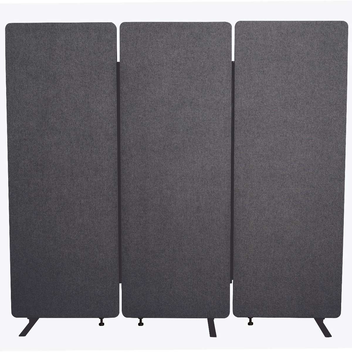 Luxor Slate Gray RECLAIM Acoustic Room Dividers, 72 x 14.63 x 66 inch Height -- 3 per case