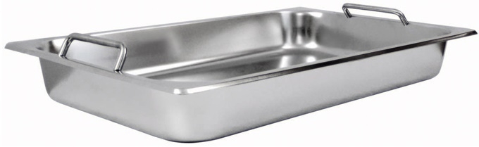 Get-A-Grip Food Pan with Inward Slope Handles
