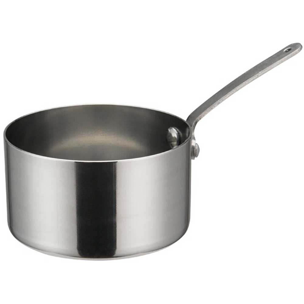 Winco Stainless Steel Mini Sauce Pan, 3 1/2 inch Dia x 2 inch Height -- 12 per case.