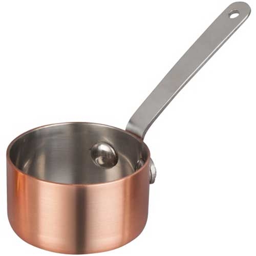 Winco Stainless Steel Mini Pail, 3 1/2 inch Dia x 3 5/8 inch Height -- 12 per case.