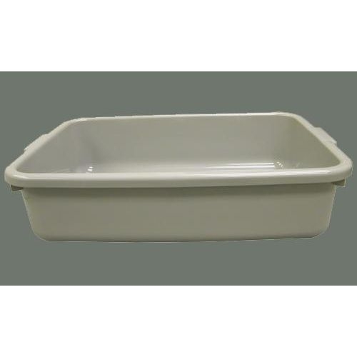 White Winco Plastic Dish Box, 7 inch.