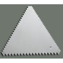 Winco Stainless Steel Triangle Decorating Comb, 4.75 x 3 x 0.04 inch -- 6 per case.