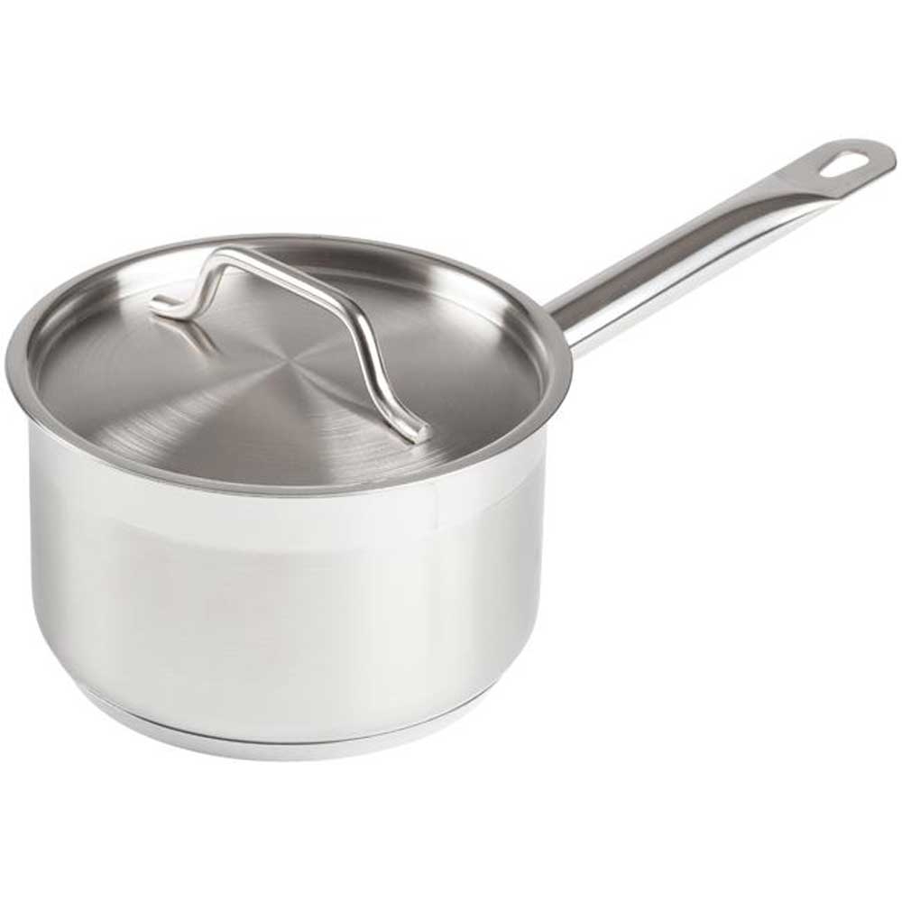 Winco Premium Stainless Steel Sauce Pan with Cover, 10 Quart -- 1 set.