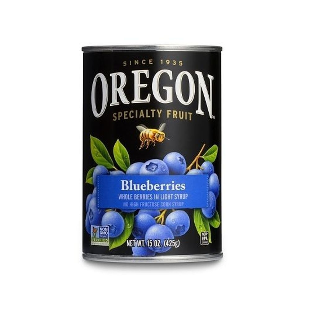 Oregon Fruit Blueberries in Syrup, 15 Ounce -- 8 per case