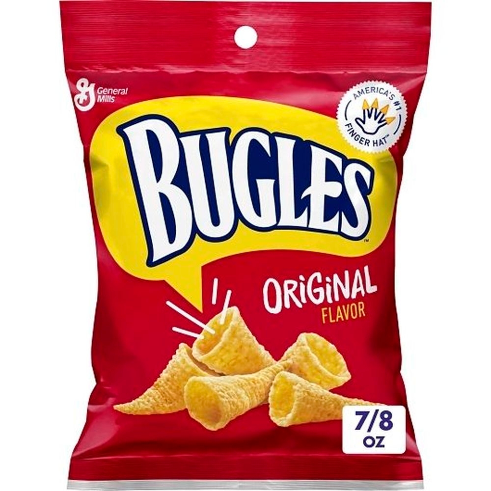 Bugles Original Snack - 0.875 oz. bag, 60 per case