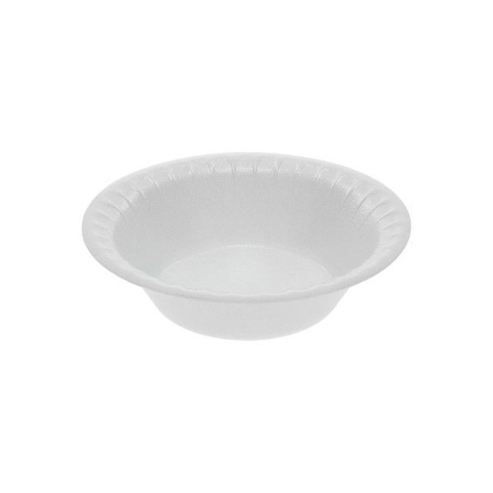 Placesetter White Satin Non-laminated Polystyrene Foam Bowl, 4/5 Ounce Capacity -- 1250 Per Case