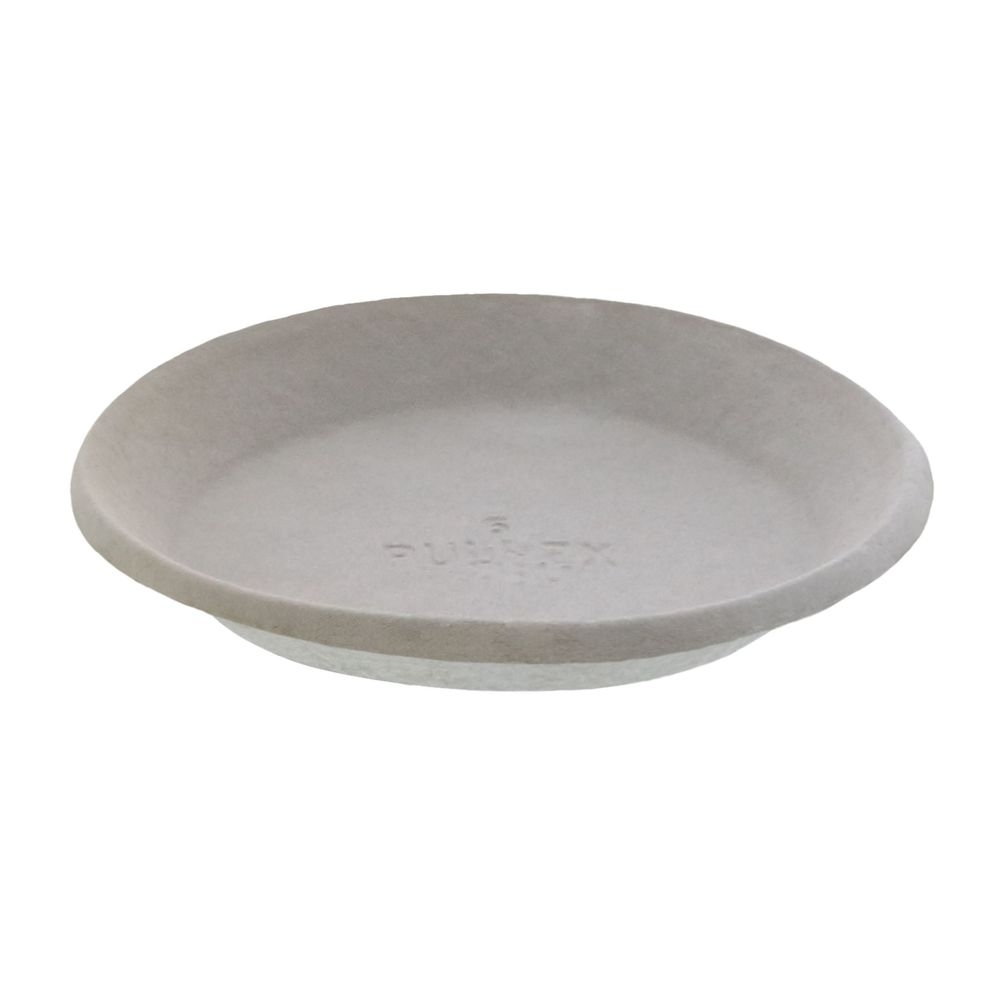 Natural Molded Fiber Blend Plate 9 x 9 x 0.6 inch