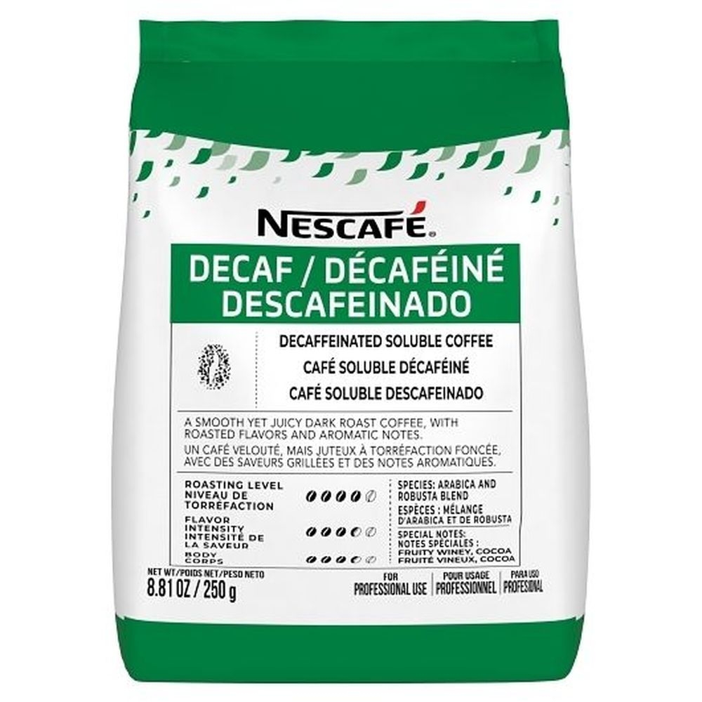 Nescafe Arabica Decaffeinated Coffee, 8.818 Ounce -- 4 per case.