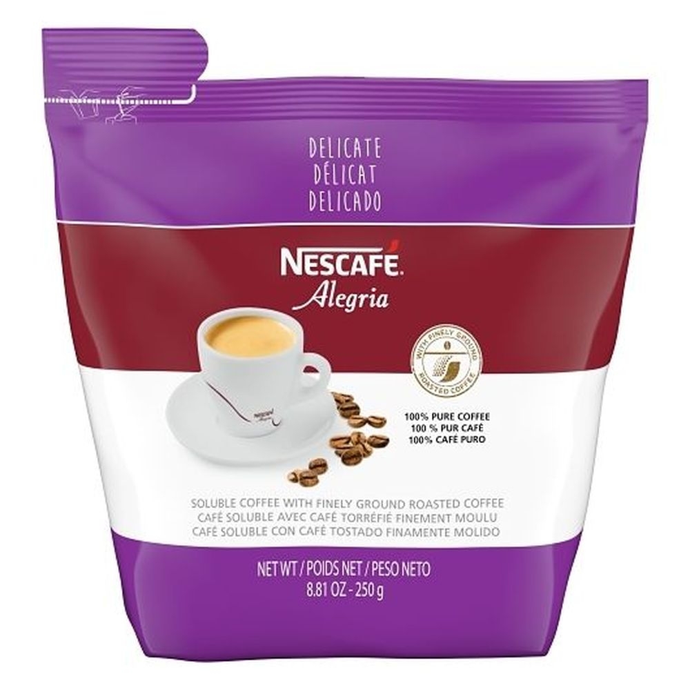 Nescafe Alegria Delicate Pure Coffee, 8.818 Ounce -- 4 per case.