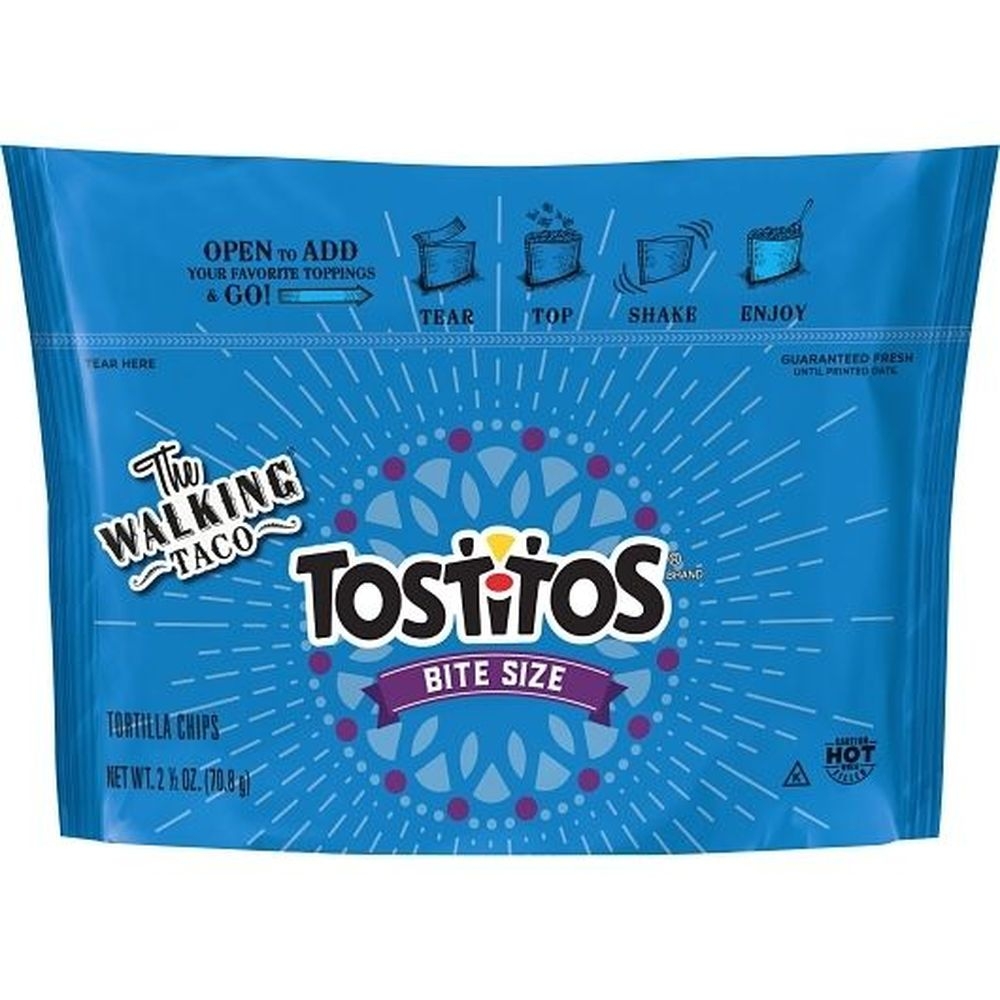 Tostitos Bite Size Walking Taco Tortilla Chips, 2.5 Ounce -- 18 per case.