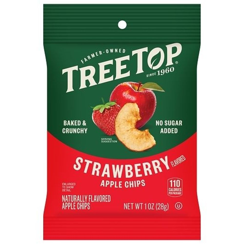 Dried Strawberry Flavor Apple Chips