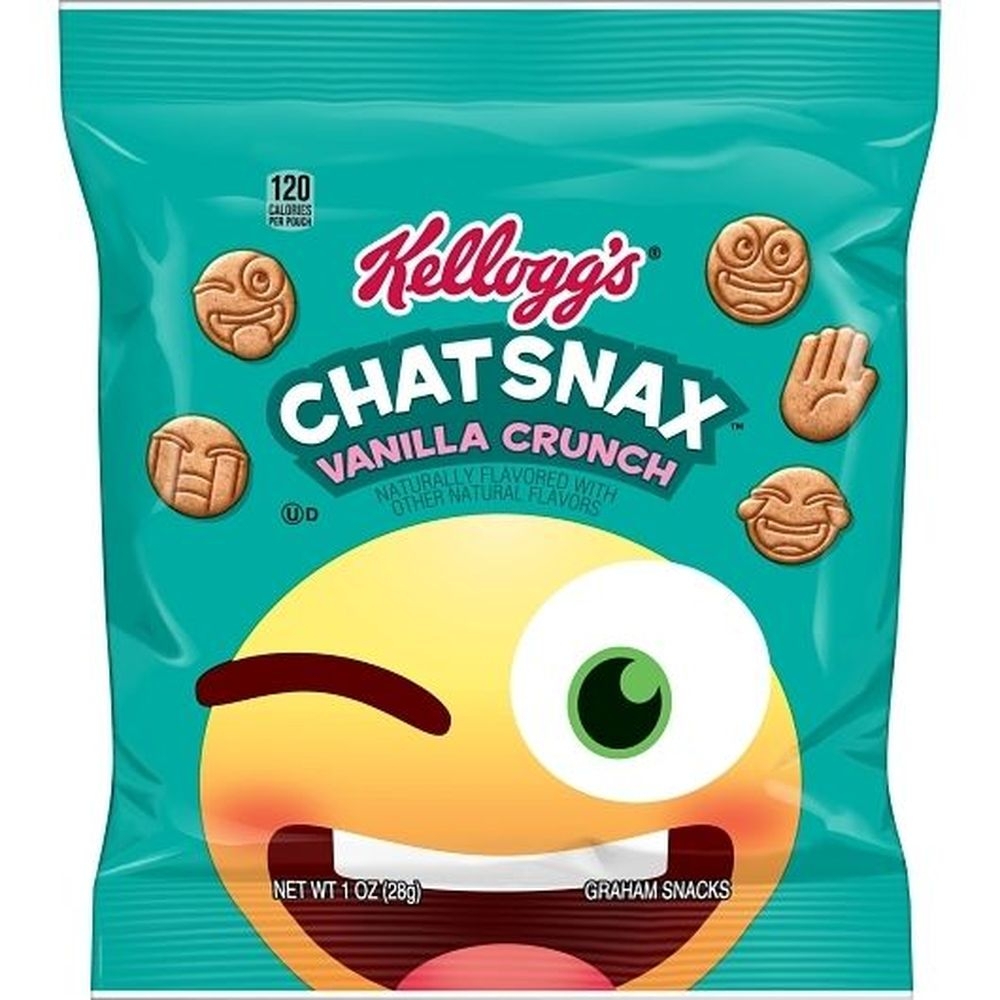 Kelloggs Chat Snax Vanilla Crunch Graham Crackers, 1 Ounce -- 210 per case
