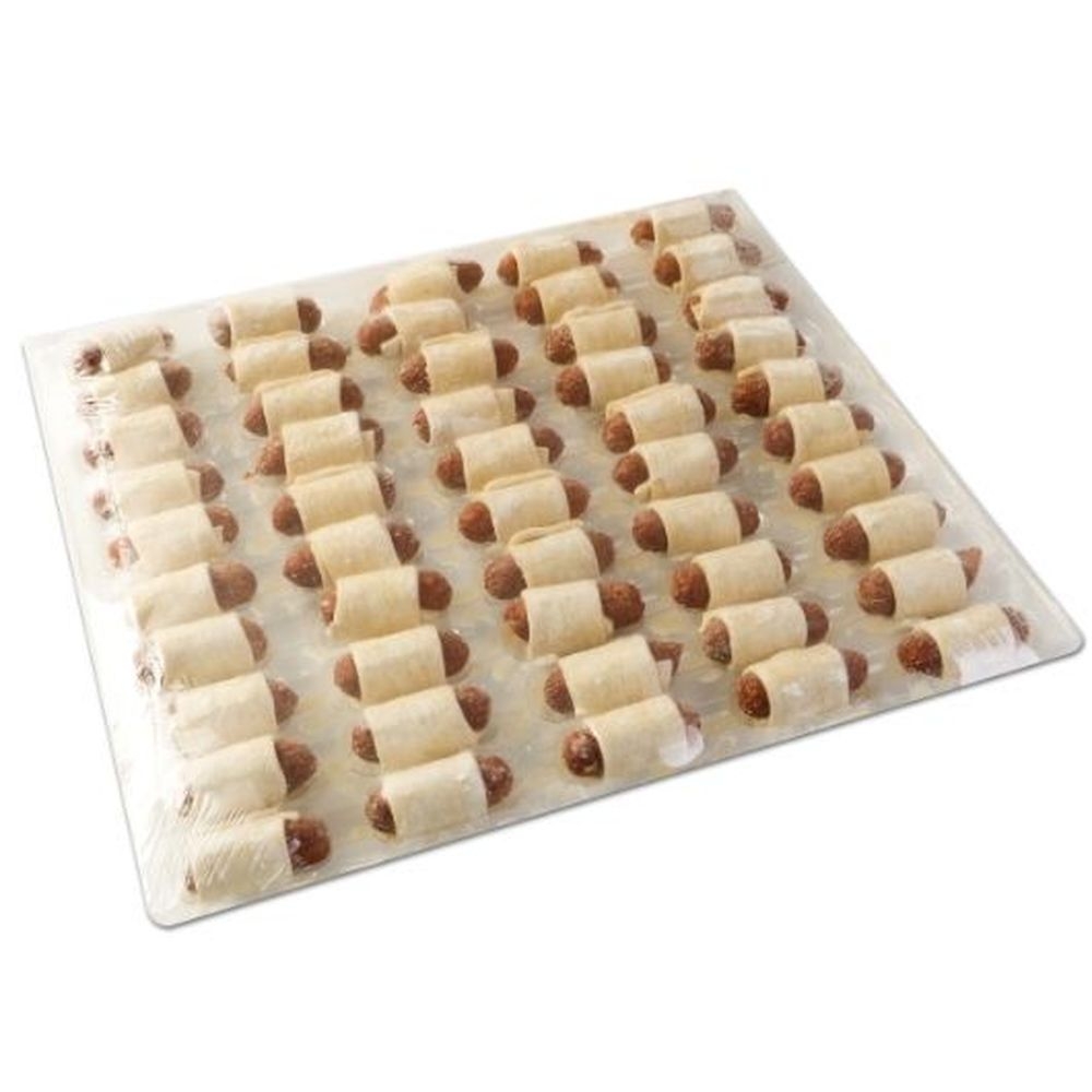 Cuisine Innovations Puff Pastry Wrapped Cocktail Beef Franks -- 100 per case.