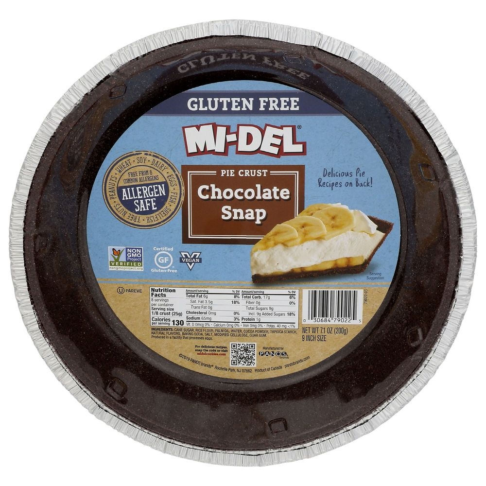 Gluten Free Chocolate Snap Pie Crust