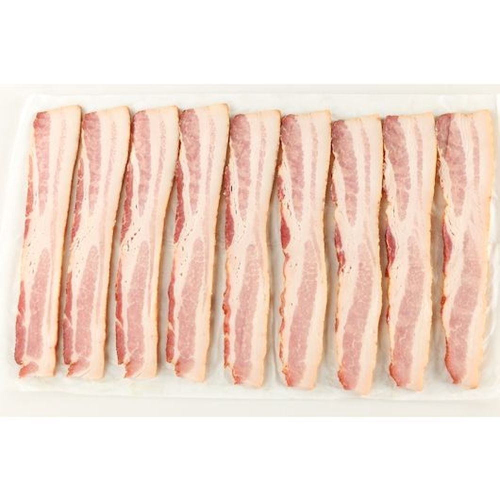 Jones Dairy Farm 9/11 Slices Uncooked Dry Aged Cherrywood Smoked Bacon, 1.778 Ounce -- 135-165 per case