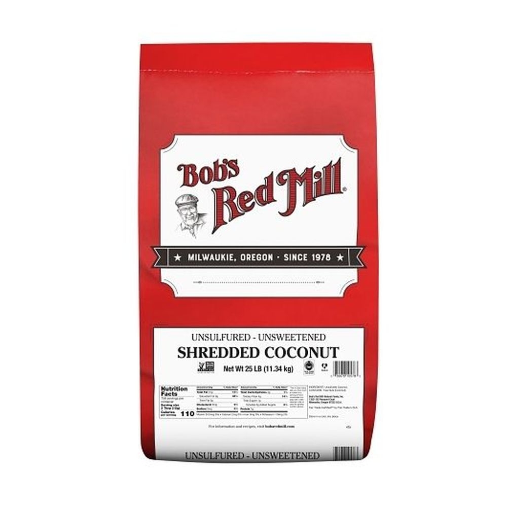 Bobs Red Mill Shredded Coconut, 25 Pound.