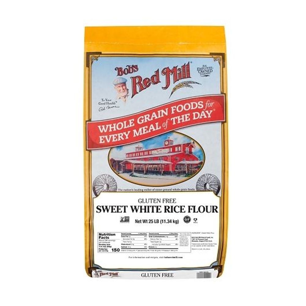 Bobs Red Mill Sweet White Rice Flour, 25 Pound