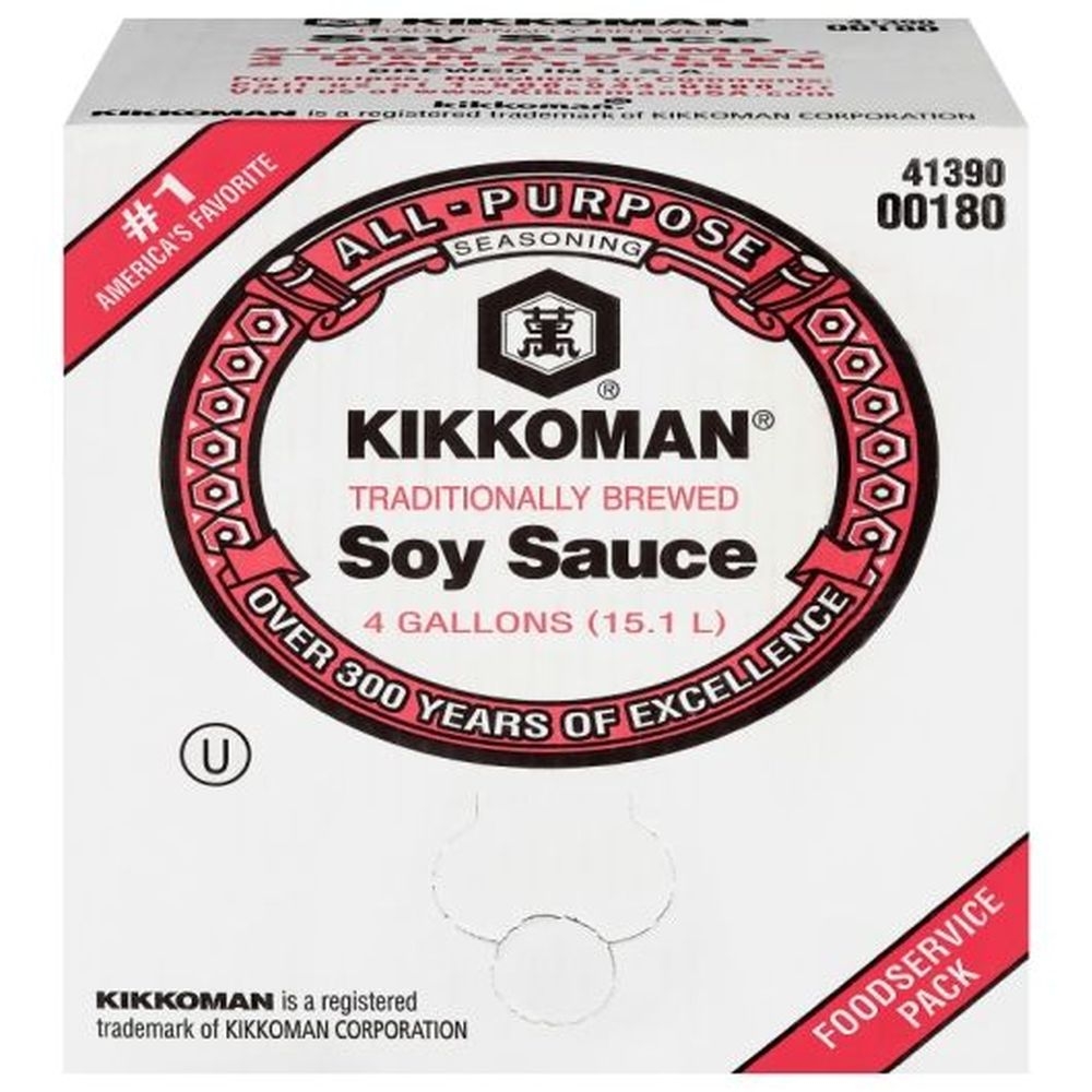 Kikkoman Soy Sauce, 4 Gallon.