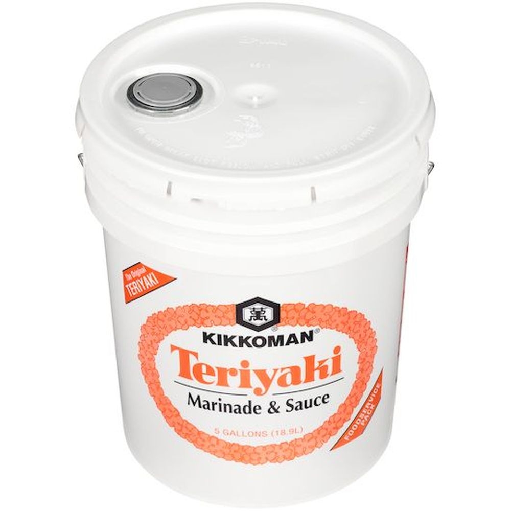 Kikkoman Teriyaki Marinade and Sauce, 5 Gallon.