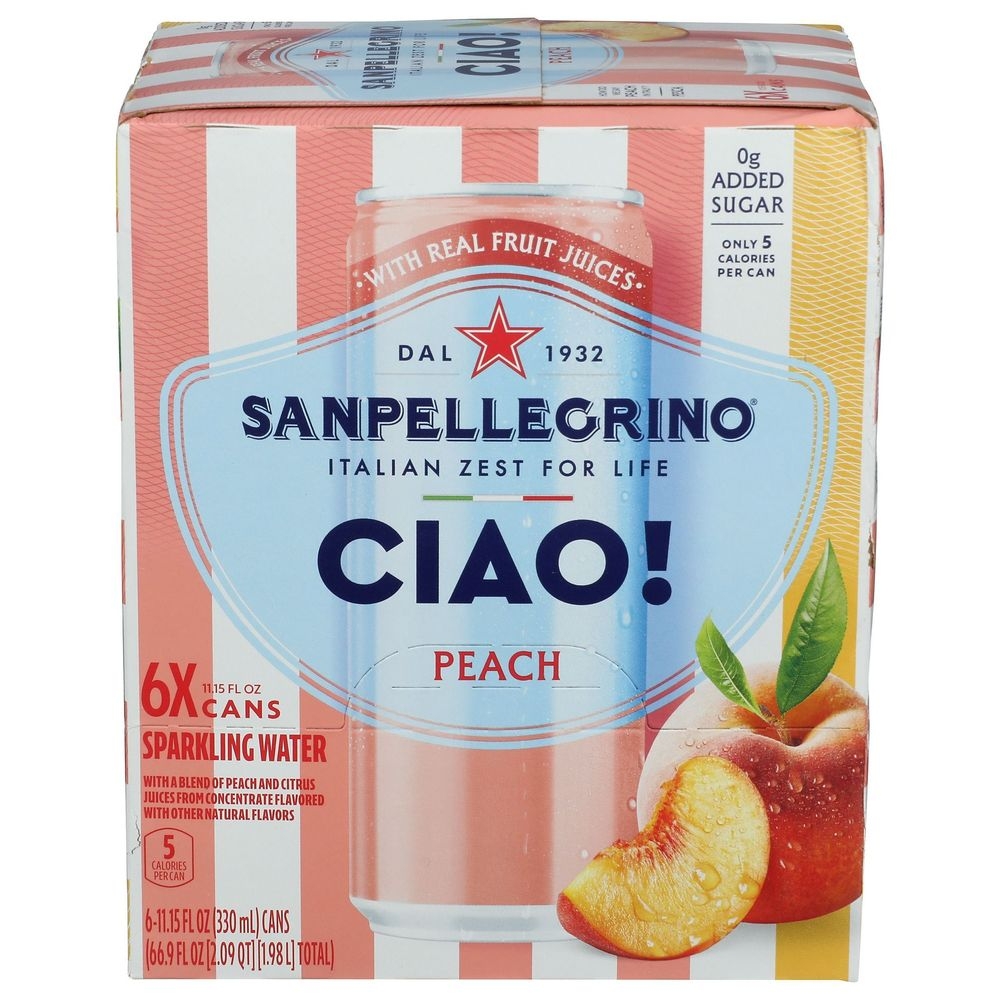 Ciao Peach Sparkling Water