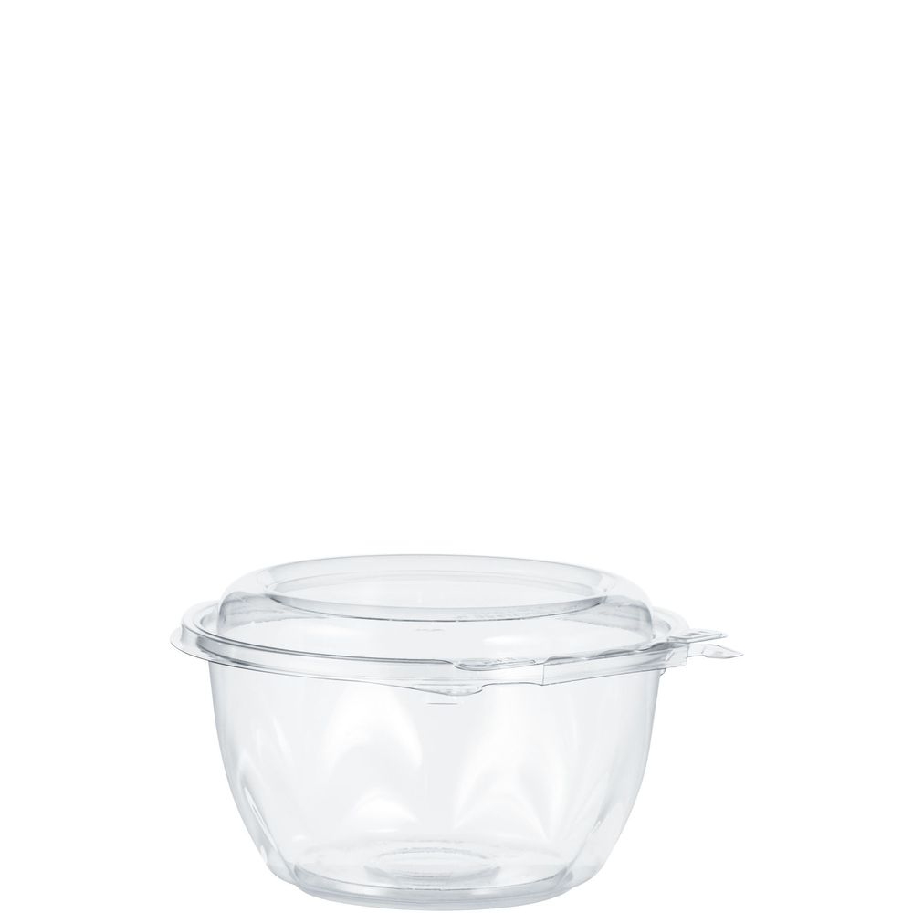 PET Tamper-Evident/Resistant Clear Bowl with Dome Lid 16 Ounce