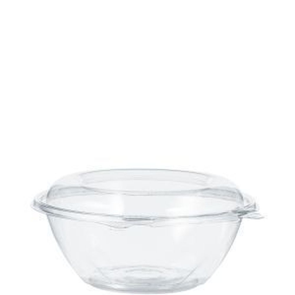 PET Tamper-Evident/Resistant Clear Bowl with Dome Lid 24 Ounce