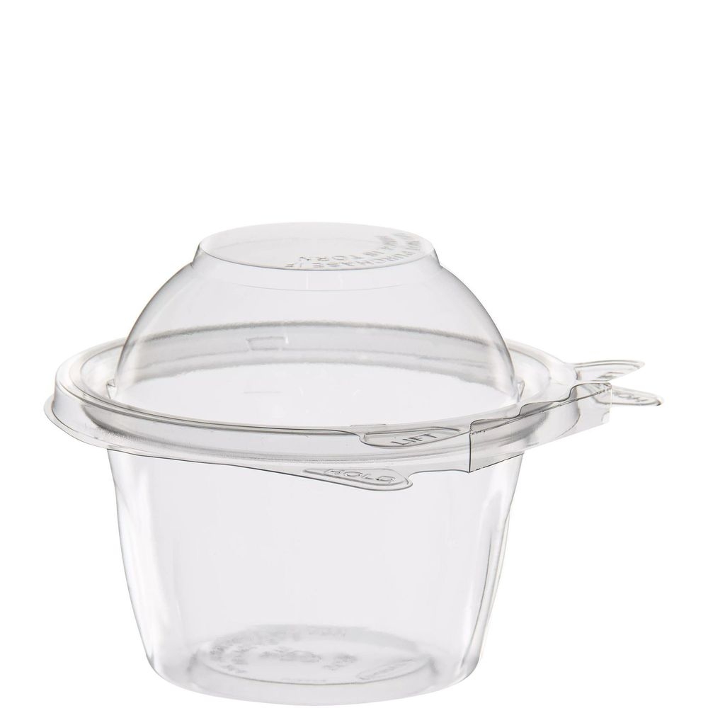 PET Tamper - Evident/Resistant Clear Snack Cup with Dome Lid
