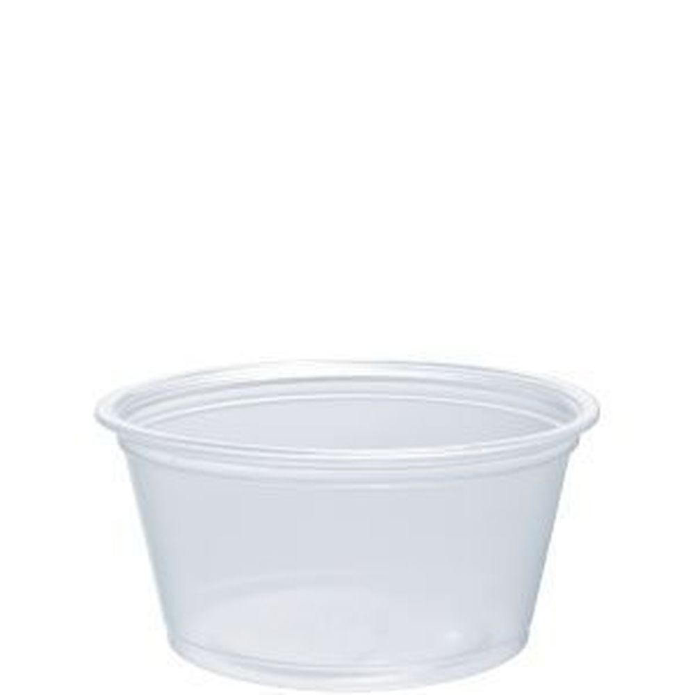 Polypropylene Plastic Contact Clear Portion Container 2 Ounce