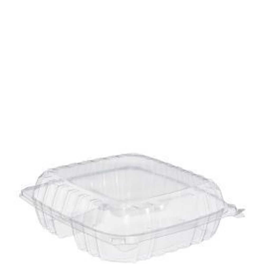 Clear Large OPS 3-Compartment Hinged Container