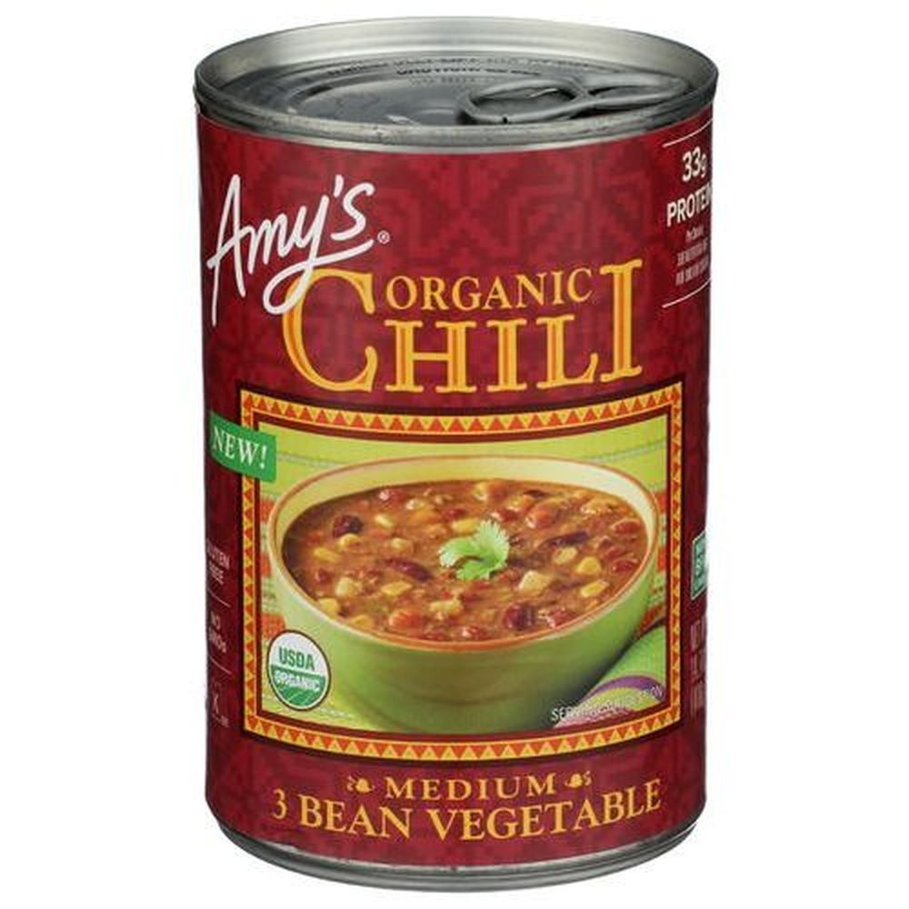 Organic Medium Three Bean Vegetable Chili Soup