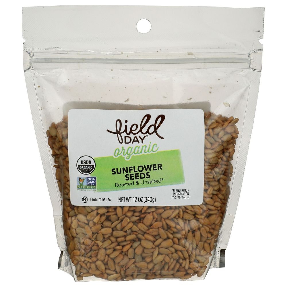 Organic Roasted and Unsalted Sunflower Seeds