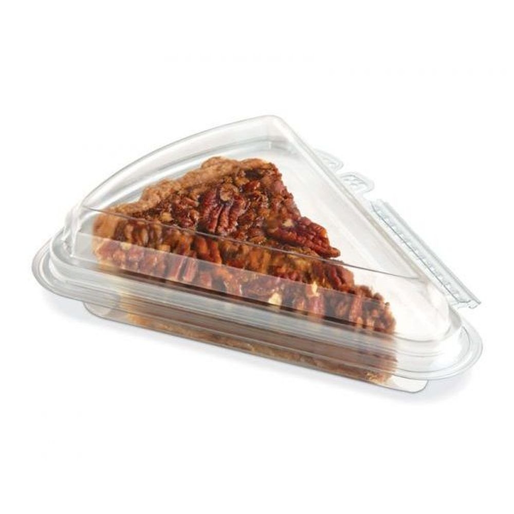 Clear PET Refresh Hinged Wedge Container